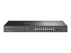 TP-Link Omada SG3218XP-M2 V1 - Switch - L2+ Styrt - 8 x 2.5GBase-T + 8 x 100/1000/2.5G (PoE+) + 2 x 10 Gb Ethernet SFP+ (opplink) - rackmonterbar - PoE+ (240 W)