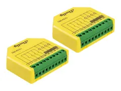 Shelly Plus - Kontroller for LED-lys - RGBW PM trådløs - 802.11b/g/n, Bluetooth 4.2 - 2400 - 2483.5 Mhz - gul, grønn (en pakke 2)