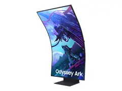 Samsung Odyssey Ark S55CG970NU G97NC Series - QLED-monitor - Smart - gaming - kurvet - 55" - 3840 x 2160 4K @ 165 Hz - VA - 600 cd/m² - 1000000:1 - Quantum HDR 32x - 1 ms - 3xHDMI, DisplayPort - høyttalere - svart