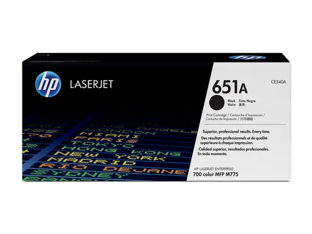 HP 651A - Svart original LaserJet tonerpatron (CE340A) for Color E...