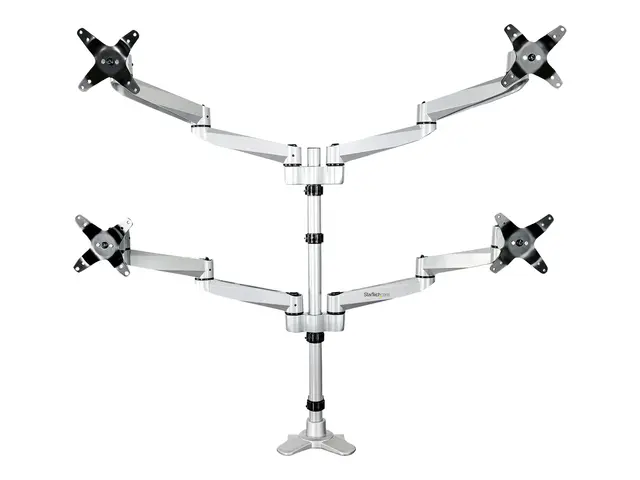 Startech Desk Mount Quad Monitor Arm, Premium Articulating VESA 4 ...
