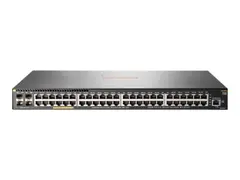 HPE Aruba 2930F 48G PoE+ 4SFP+ - Switch - L3 Styrt - 48 x 10/100/1000 (PoE+) + 4 x 1 Gigabit / 10 Gigabit SFP+ (opplink) - rackmonterbar - PoE+ (370 W)