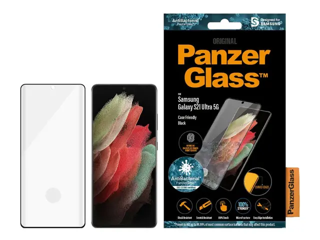 PanzerGlass Case Friendly - Skjermbeskyttelse for mobiltelefon - g...