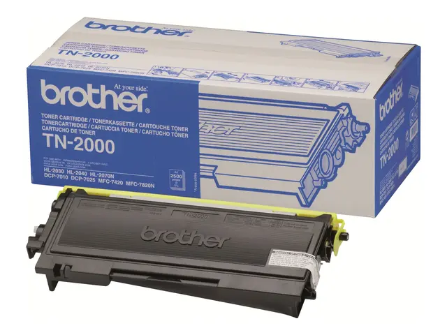 Brother TN2000 - Svart - original - tonerpatron - for Brother DCP-...