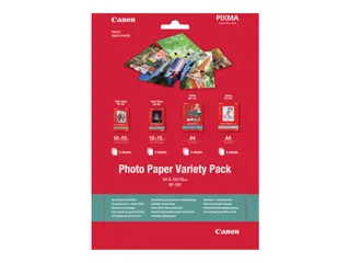 Canon Variety Pack VP-101 - 20 ark fotopapirsett for PIXMA MG2550, MG3550, MG3650, MG5750, MG5751, MG6450, MG6850, MG7150, MG7750, MG7751