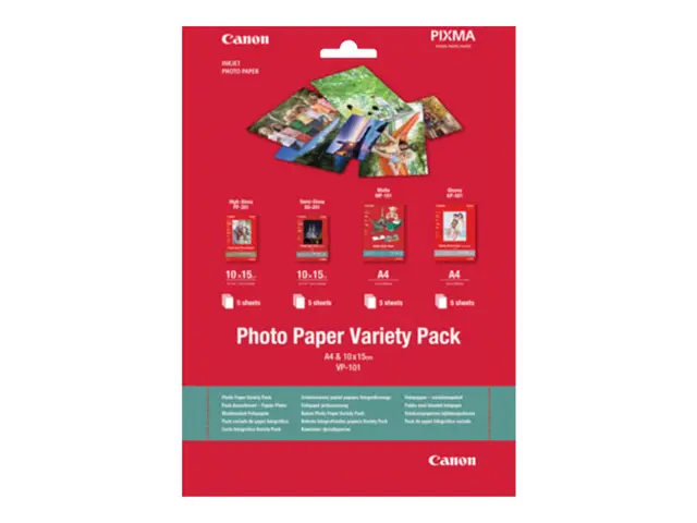 Canon Variety Pack VP-101 - 20 ark fotopapirsett - for PIXMA MG255...