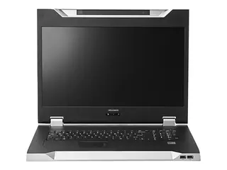 HPE LCD8500 - KVM-konsoll - USB - 18.51" kan monteres i rack - 1600 x 1200 @ 60 Hz - 187 cd/m² - 700:1 - 16 ms - sølv - 1U - for ProLiant DL20 Gen9, DL360p Gen8, DL380 Gen9, DL580 Gen9, MicroServer Gen8, ML110 Gen9