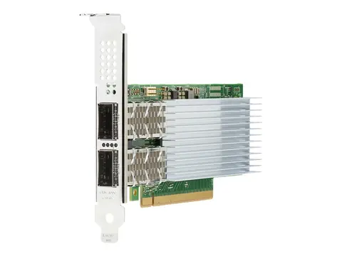 Intel E810-CQDA2 - Nettverksadapter - PCIe 4.0 x16 100 Gigabit QSFP28 x 2 - for Edgeline e920; ProLiant DL325 Gen10, DL345 Gen10, DL360 Gen10, DL380 Gen10, DL385 Gen10