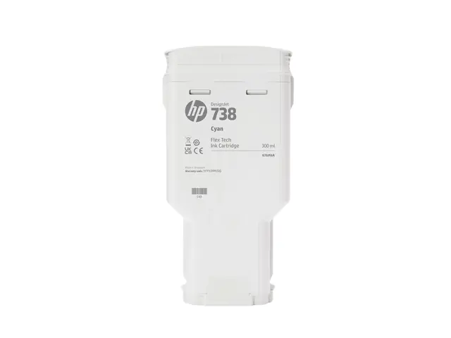 HP 738 - 300 ml cyan original DesignJet blekkpatron for T950