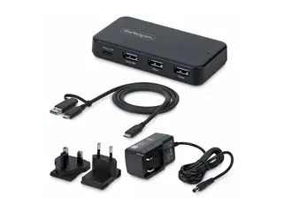 Startech - Hub - 3 x SuperSpeed USB 3.0 + 1 x USB-C (strømlevering) stasjonær