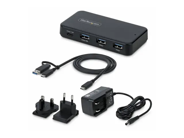 Startech - Hub 3 x SuperSpeed USB 3.0 + 1 USB-C (strømlevering) st...