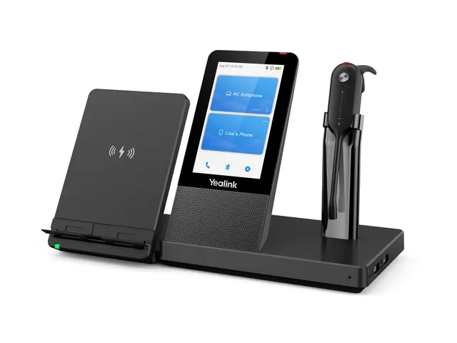 Yealink WH67 X Workstation - Hodesett i øret DECT trådløs UC-serti...