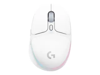 Logitech G G705 - Mus - sm&#229; hender - 6 knapper tr&#229;dl&#248;s - Bluetooth - USB Logitech LIGHTSPEED-mottaker - hvit