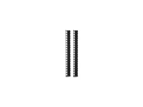 APC - Rackkabelstyringspanel - svart - 42U TAA-samsvar (en pakke 2) - for P/N: NBPD0150, SMX2KR2UNCX145, SMX2KR2UX145, SMX3000RMX93, SMX3KR2UNCX145, SRT1000RMXLI-NC