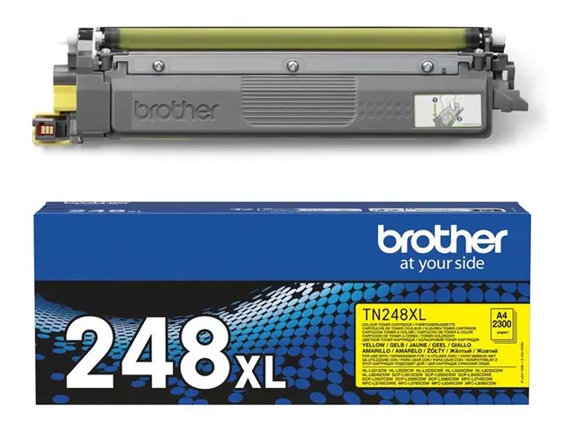 Brother TN248XLY - Høy ytelse gul original boks tonerpatron for DC...