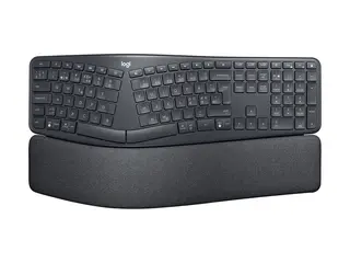 Logitech Ergo Series ERGO K860 for Business Tastatur - full size - trådløs - 2.4 GHz, Bluetooth 5.0 LE - QWERTY - US International - grafitt
