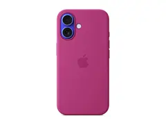 Apple - Baksidedeksel for mobiltelefon - MagSafe-samsvar silikon - Fuchsia - for iPhone 16