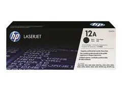 HP 12A - Svart - original - LaserJet - tonerpatron (Q2612A) for LaserJet 1010, 1012, 1015, 1018, 1020, 1022, 3015, 3020, 3030, 3050, 3052, 3055, M1005
