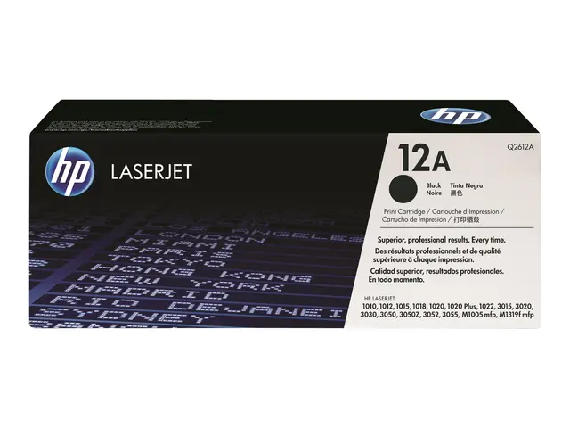 HP 12A - Svart original LaserJet tonerpatron (Q2612A) for 1010, 10...