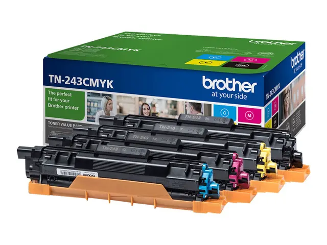 Brother TN243CMYK Value Pack - 4-pack svart, gul, cyan, magenta or...