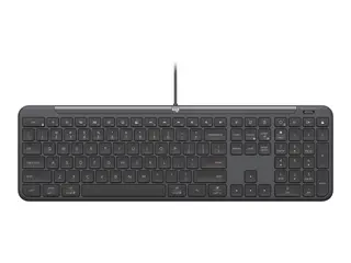 Logitech Signature Slim Wired K620 for Business Tastatur - full size - USB-C - QWERTY - Storbritannia