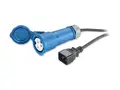 APC - Strømkabel - IEC 60320 C20 til IEC 60309 16A (hunn) AC 230 V - 16 A - 2.5 m - svart - for P/N: AP98892F, AP98894F, AP98896F, SUVTR30KHS, SUVTR40KH4B5S, SUVTR40KH5B5S, SUVTR40KHS