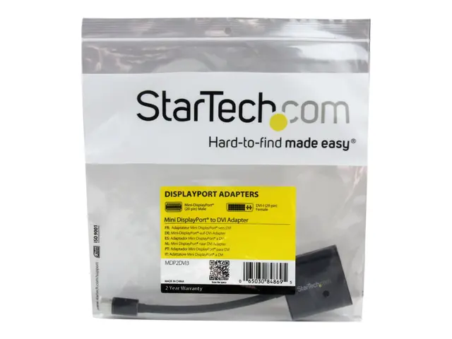 StarTech.com Mini DisplayPort to DVI Adapter - 1920x1200 - 1080p -...