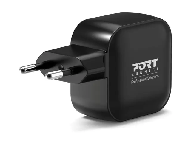 PORT Connect - Strømadapter - GaN II - 35 watt - 3 A - PD 3.0 - 2 ...