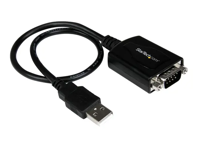 StarTech.com 1 ft USB to RS232 Serial DB9 Adapter Cable with COM R...