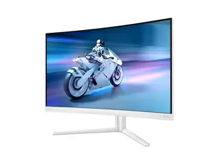 Philips Evnia 5000 32M2C5501 - LED-skjerm gaming - kurvet - 32" (31.5" synlig) - 2560 x 1440 QHD @ 180 Hz - Fast VA - 3500:1 - HDR10 - 0.5 ms - 2xHDMI, DisplayPort - hvit