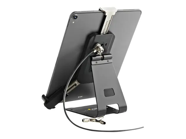 Startech Secure Tablet Stand w/ K-Slot Cable Lock, Locking Holder ...