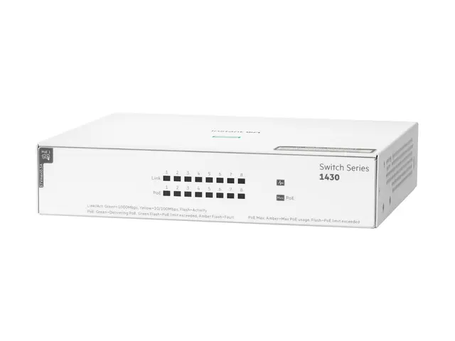 HPE Networking Instant On 1430 8G Class4 PoE 64W Switch - ikke-sty...