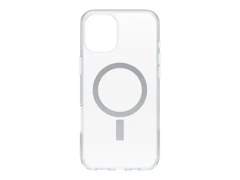 OtterBox Symmetry Series - Baksidedeksel for mobiltelefon MagSafe-samsvar - termoplastisk elastomer (TPE), polykarbonatlag - blank - for Apple iPhone 16 Plus