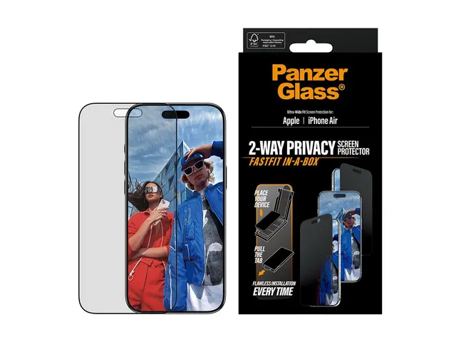 PanzerGlass - Skjermbeskyttelse for mobiltelefon - ultra-bred pass...