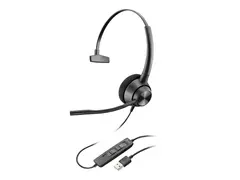 Poly EncorePro 310 - EncorePro 300 series hodesett - on-ear - kablet - USB-A - svart