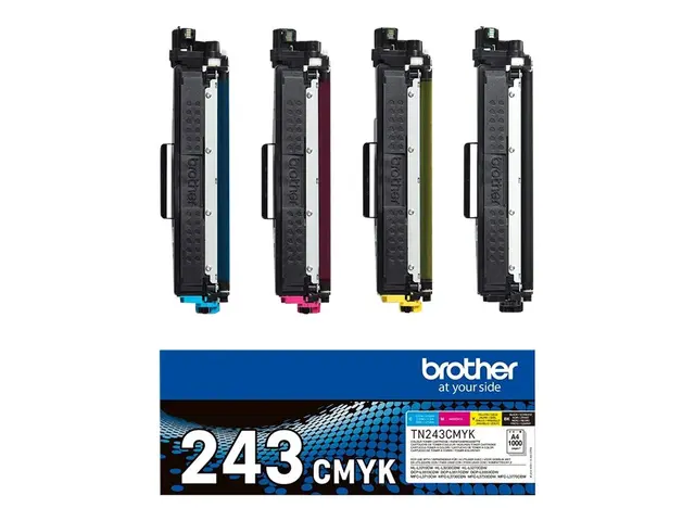 Brother TN243CMYK Value Pack - 4-pack svart, gul, cyan, magenta or...