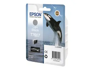 Epson T7607 - 26 ml - lys svart original - blister - blekkpatron - for SureColor P600, SC-P600