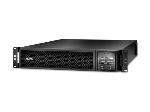 APC Smart-UPS SRT 1500VA RM - UPS (kan monteres i rack) AC 230 V - 1500 watt - 1500 VA - Ethernet 10/100, USB, serial - utgangskontakter: 6 - PFC - 2U - svart - med APC UPS Network Management Card AP9641
