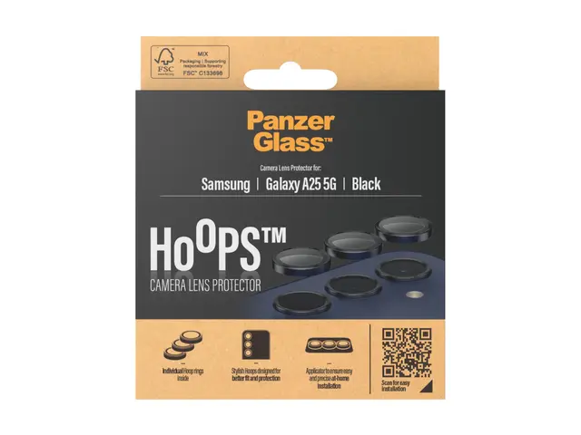 PanzerGlass Hoops - Linsebeskytter for mobiltelefon svart Samsung ...