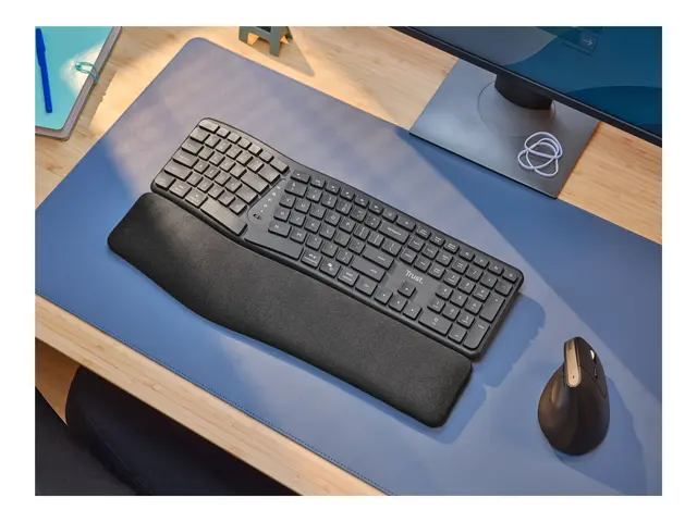 Trust Keyra - Tastatur full size trådløs 2.4 GHz, Bluetooth QWERTY...