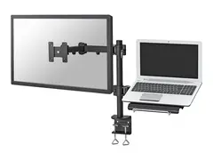 Neomounts FPMA-D960NOTEBOOK - Monteringssett full bevegelse - for LCD-skjerm / notebook - svart - skjermstørrelse: 10"-27" - klemmemonterbar, skrivebordsmonterbar