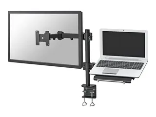 Neomounts FPMA-D960NOTEBOOK - Monteringssett full bevegelse - for LCD-skjerm / notebook - svart - skjermstørrelse: 10"-27" - klemmemonterbar, skrivebordsmonterbar