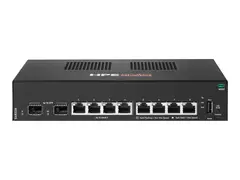 HPE Aruba Networking CX 6000 8p 10M/100M/1G 2p SFP 1G Switch Switch - Styrt - 8 x 10/100/1000 + 2 x Gigabit SFP (opplink) - side til side-luftflyt - rackmonterbar, veggmonterbar - AC - BTO
