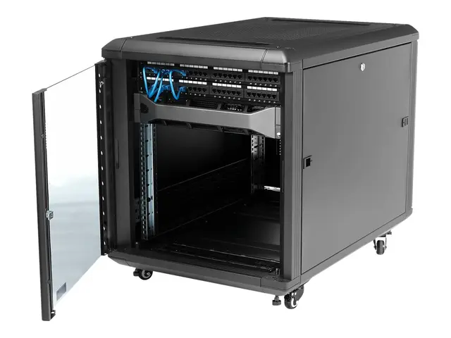 StarTech.com 12U AV Rack Cabinet - Network Rack with Glass Door - ...
