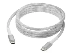 dbramante1928 re-charge - USB-kabel - 24 pin USB-C (hann) til 24 pin USB-C (hann) USB 2.0 - 2.5 m - USB Power Delivery (100 W), flettet kabel, 100 % resirkulert plast