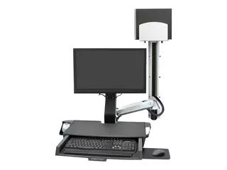 Ergotron StyleView monteringssett - for LCD-skjerm / tastatur / mus / strekkodeskanner / CPU polert aluminium