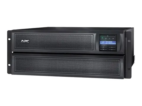 APC Smart-UPS X 2200 Rack/Tower LCD - UPS (rackmonterbar/ekstern) AC 230 V - 1980 watt - 2200 VA - RS-232, USB - utgangskontakter: 12 - 4U - svart - for P/N: AR4012A, AR4017A, AR4032A, AR4038LA, NBPD0150