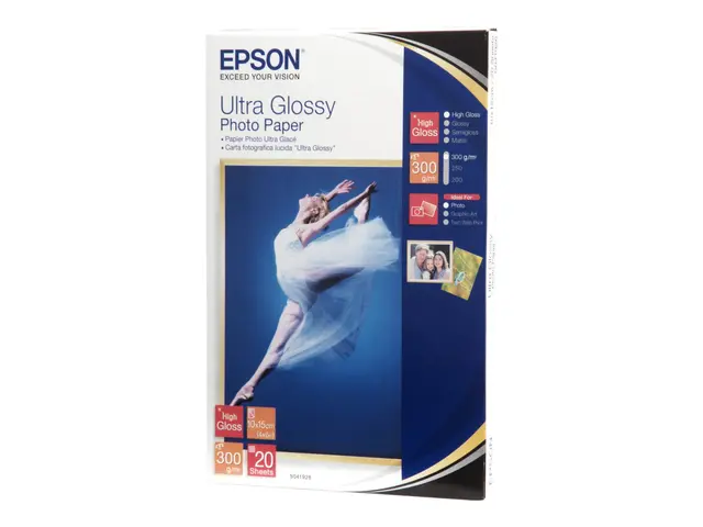 Epson Ultra Glossy Photo Paper - Blank - 100 x 150 mm 20 ark fotop...