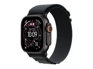 Apple Watch Ultra 3 - 49 mm - svart titan Ja smartklokke med Alpine Loop - tekstil - svart - b&#229;ndbredde: L - 64 GB - LTE, NFC, Wi-Fi 4, UWB, Bluetooth - 5G - 61.8 g