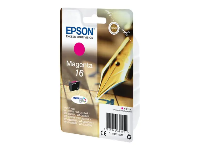 Epson 16 - 3.1 ml - magenta - original - blekkpatron - for WorkFor...